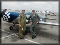My 2 Instructor Pilots for the day - 'Nails' and 'Rocket'